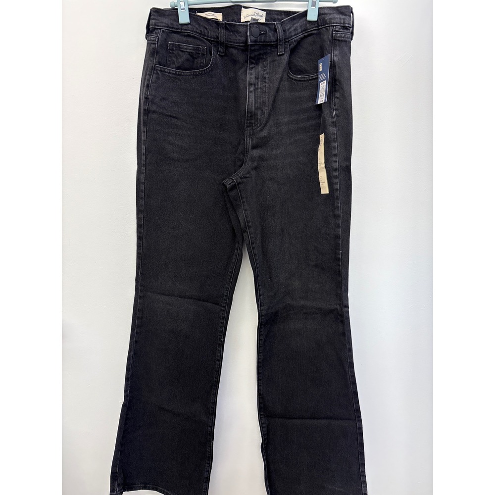 Universal Thread Womens Size 12 Long Black High Rise Flare Jeans Denim Pants